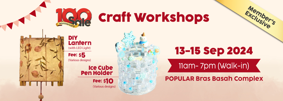 Member's Exclusive Craft Workshop - DIY Lantern and Ice Cube Pen Holder