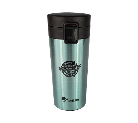 Travel Joy Eco Insulated Flip-up Mug