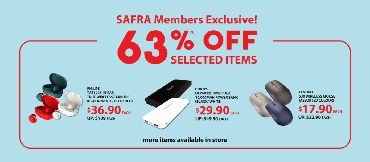 SAFRA Members Exclusive!