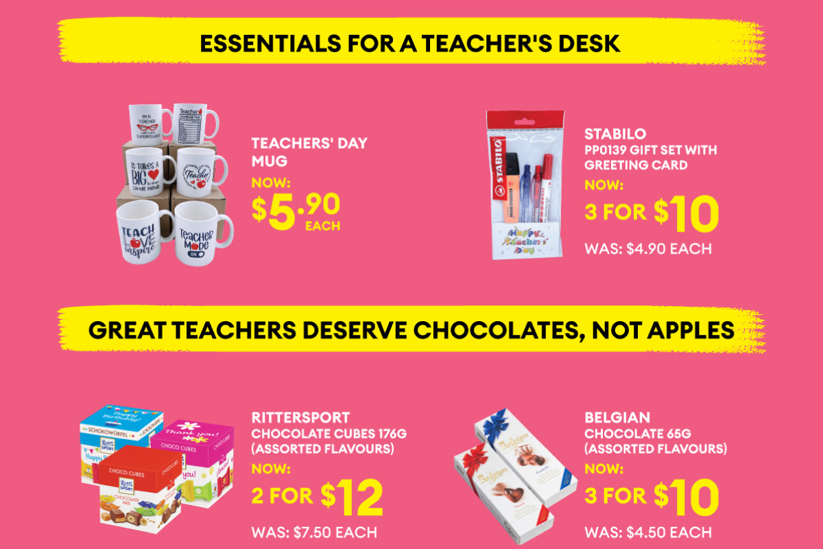 Essentials For A Teachers's Desk | Great Teachers Deserve Chocolates, Not Apples