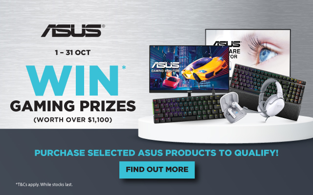 ASUS Lucky Draw - Win Gaming Prizes Worth Over $1,100 | 1 - 31 Oct 2023