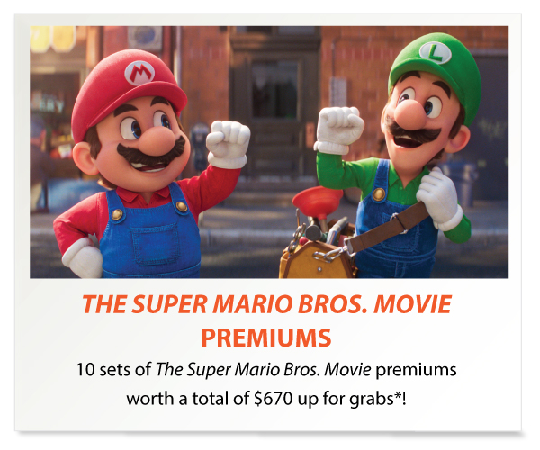 The Super Mario Bros. Movie Premiums