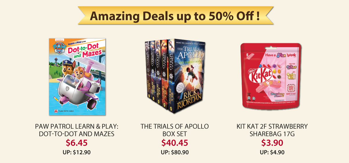 Amazing Deals up to 50% Off!