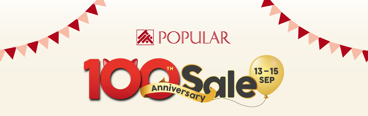 100th Anniversary Sale | 13 - 15 Sep 2024