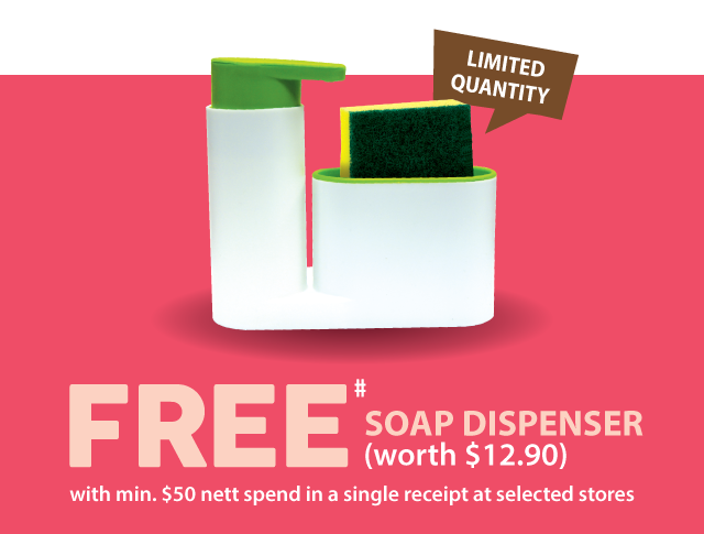 Free Soap Dispenser(worth $12.90)