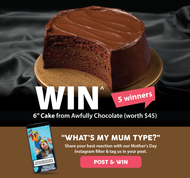 WIN 6' Cake from Awfully Chocolate(worth $45)